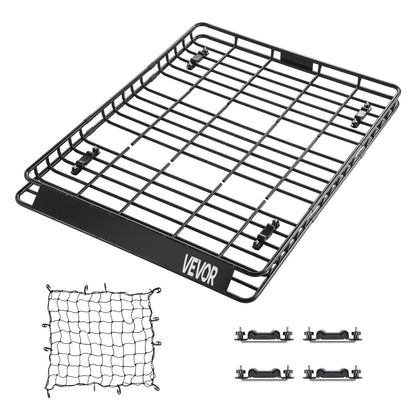 Universal Roof Rack Cargo Carrier Basket 64x50x4.1 in Car Top Luggage Holder Net - View 8