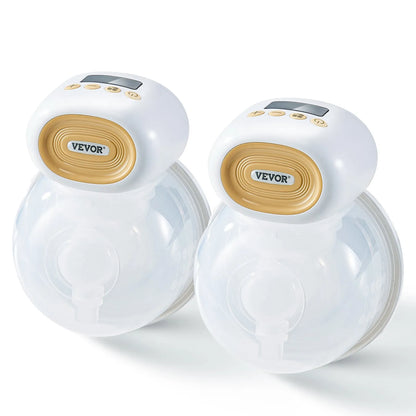 VEVOR Wearable Electric Breast Pump, Hands-Free Portable Breastfeeding Pump