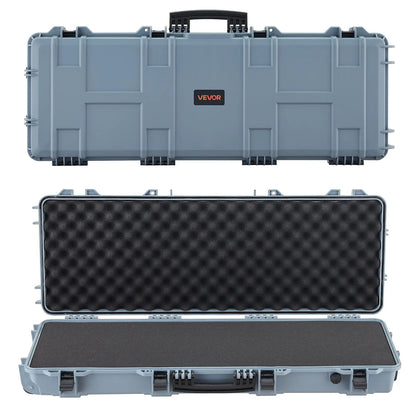Hard 42" Lockable Rifle Case with Wheels, Waterproof Gun Storage for Rifle/Pistol