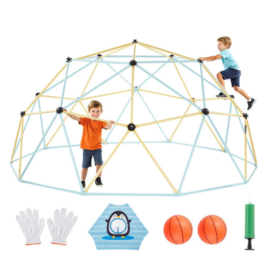 VEVOR Climbing Dome 10FT Geometric Dome Climber 1000LBS Loading Kids Jungle Gym