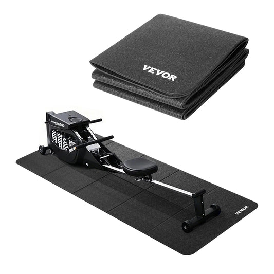 VEVOR Foldable Walking Pad Treadmill Mat, 1/4" Thick PVC Floor Protector, 24"x68" Non-Slip Waterproof Home Gym Mat