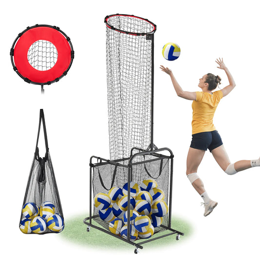 Volleyball Setter Training Equipment Trainer Net Angle and Height Adjustable