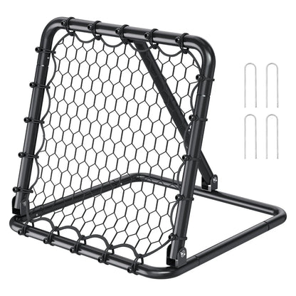 34"x34" Soccer Rebounder Net Kick-Back Portable Football Training Gifts