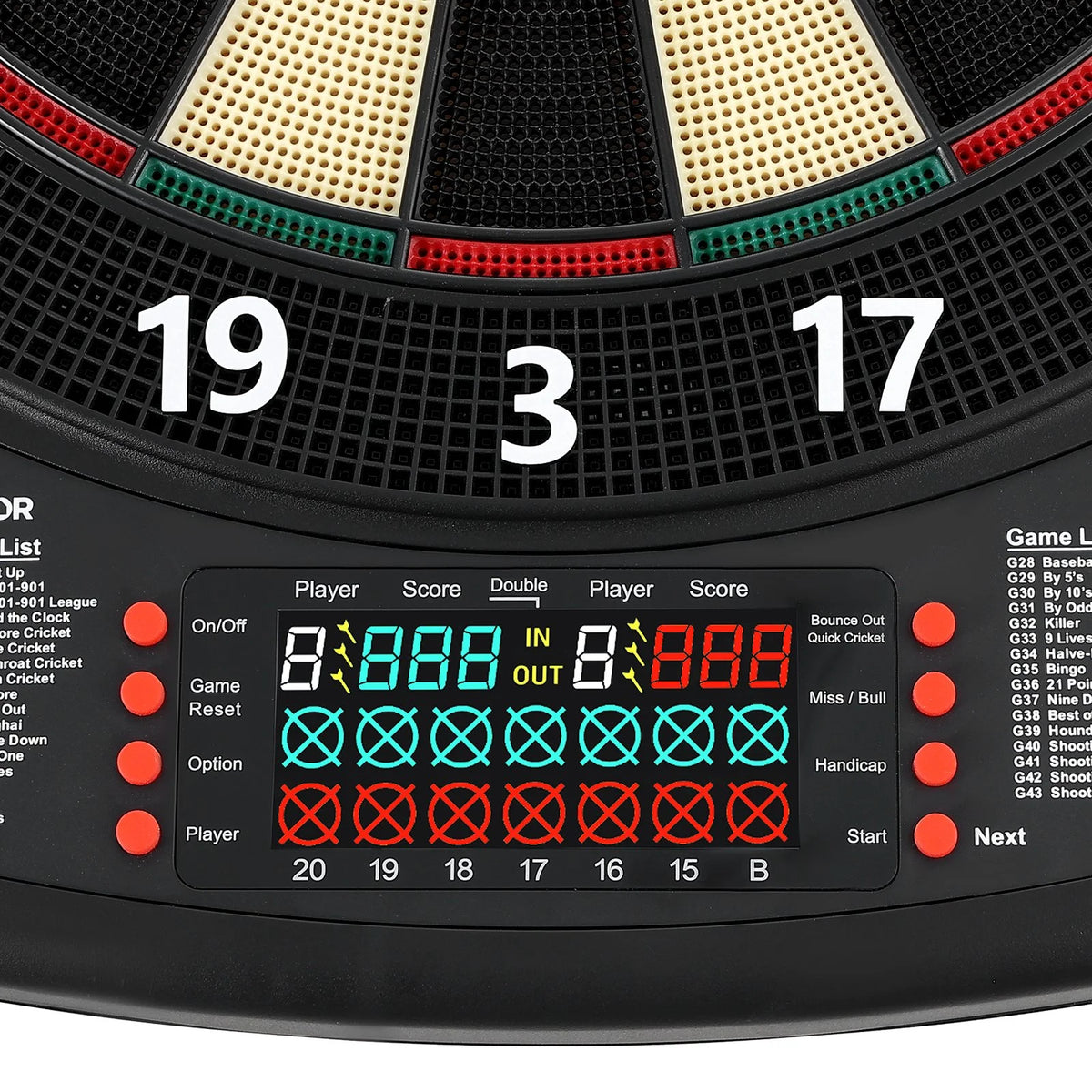 VEVO Electronic Dartboard 13.5 inch - 43 Game Modes Inside - View 10