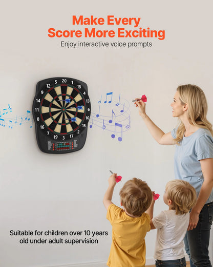 VEVO Electronic Dartboard 13.5 inch - 43 Game Modes Inside - View 5