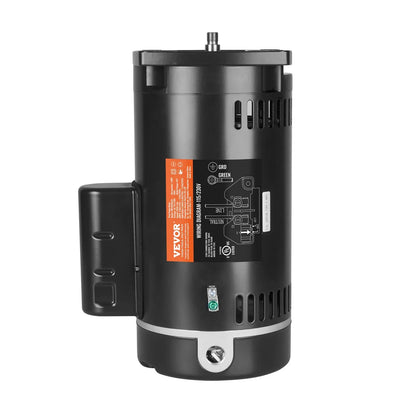 VEVOR 1 HP Pool Pump Motor, 56Y Frame, 115V(9 Amps)/230V(4.5 Amps) 3450RPM, 60Hz, 1.25 Service Factor, 90μF/250V Capacitor, CCW Rotation Square Flange Replacement Motor - View 9
