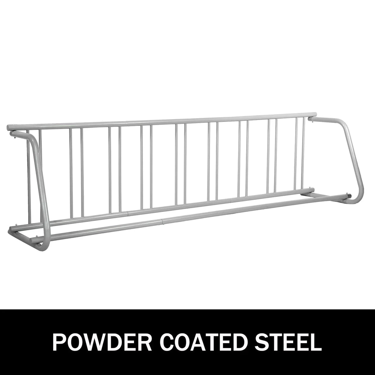 VEVOR 111" Length Floor Bike Rack, 9 Holders All-Steel Grid Bike Rack, Single-Side Storage Stand for Garages Streets Yards