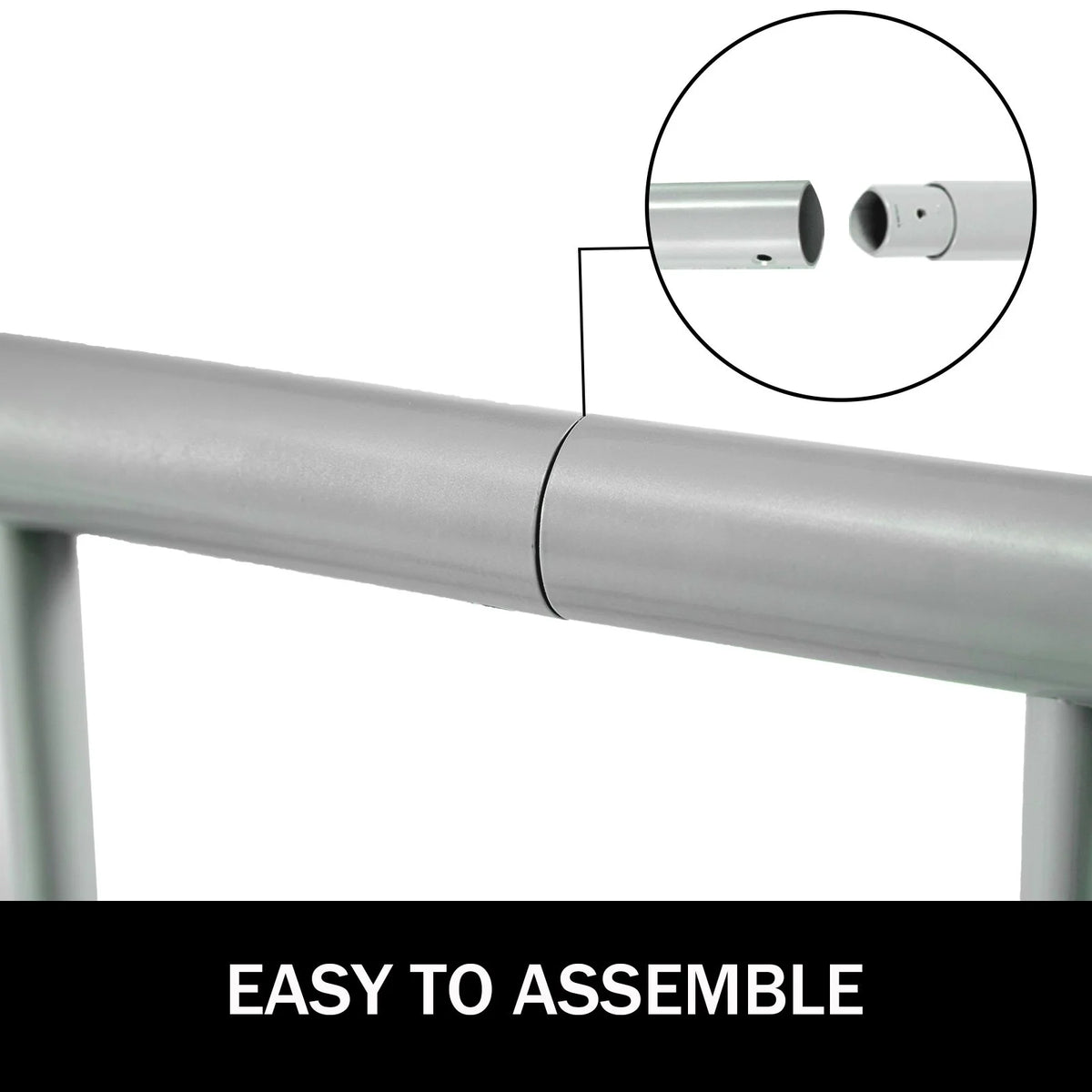 VEVOR 111" Length Floor Bike Rack, 9 Holders All-Steel Grid Bike Rack, Single-Side Storage Stand for Garages Streets Yards - View 5