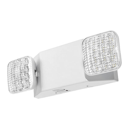 VEVOR 12 Pack Emergency Lights for Business, with Battery Backup, Commercial LED Emergency Exit Lighting Fixtures, AC 120/277V, with Two Square Head Adjustable, 90-Minute Backup, for Business, White - View 8