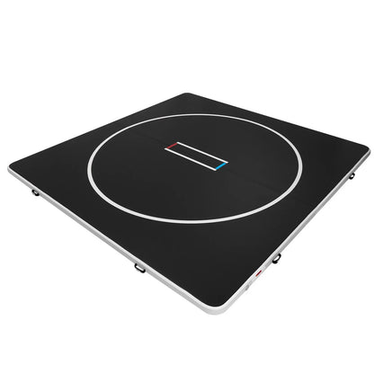 VEVOR 13x13 ft Wrestling Mat Inflatable, Martial Arts Thick Mat for Home Gym Exercise, PVC Foldable Training Mats with Circles and 600W Air Pump, for Gymnastics, Tatami, Jiu Jitsu BJJ MMA Judo, Black - View 10