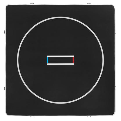 VEVOR 13x13 ft Wrestling Mat Inflatable, Martial Arts Thick Mat for Home Gym Exercise, PVC Foldable Training Mats with Circles and 600W Air Pump, for Gymnastics, Tatami, Jiu Jitsu BJJ MMA Judo, Black - View 9