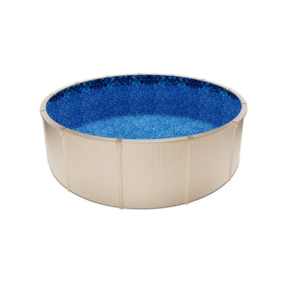 VEVOR 15ft Pool Liner, Round Overlap Swimming Pool Liner for 54 in Wall Height, Premium Vinyl, Easy Install with Leak-Proof Patches, Designed for Steel Sided Above-Ground,Outdoor, Boulder Swirl - View 8