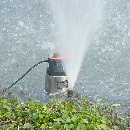 VEVOR 1HP Sump Pump, 4020GPH, 30FT Lift Stainless Steel Submersible Sludge Pump with 26FT Power Cord Automatic ON/OFF Float Switch, Drain Clean/Dirty Water for Basement Flood Pool Pond Garden Hot Tub - View 7
