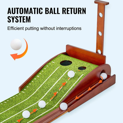 VEVOR 2 Hole Golf Putting Mat Indoor Golf Putting Green Golf Training Aid - View 4