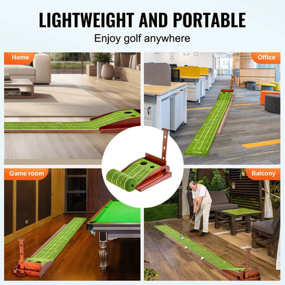 VEVOR 2 Hole Golf Putting Mat Indoor Golf Putting Green Golf Training Aid - View 7