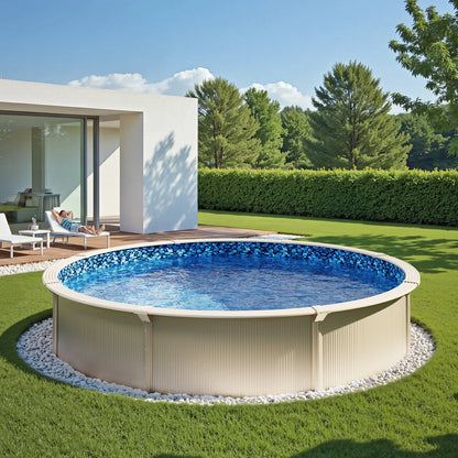VEVOR 24-ft Round Above Ground Pool Liner, Overlap Pool Liners, Standard Gauge Vinyl, 48-to-54inch Wall Height, Designed for Steel Sided Above-Ground Swimming Pools - View 7
