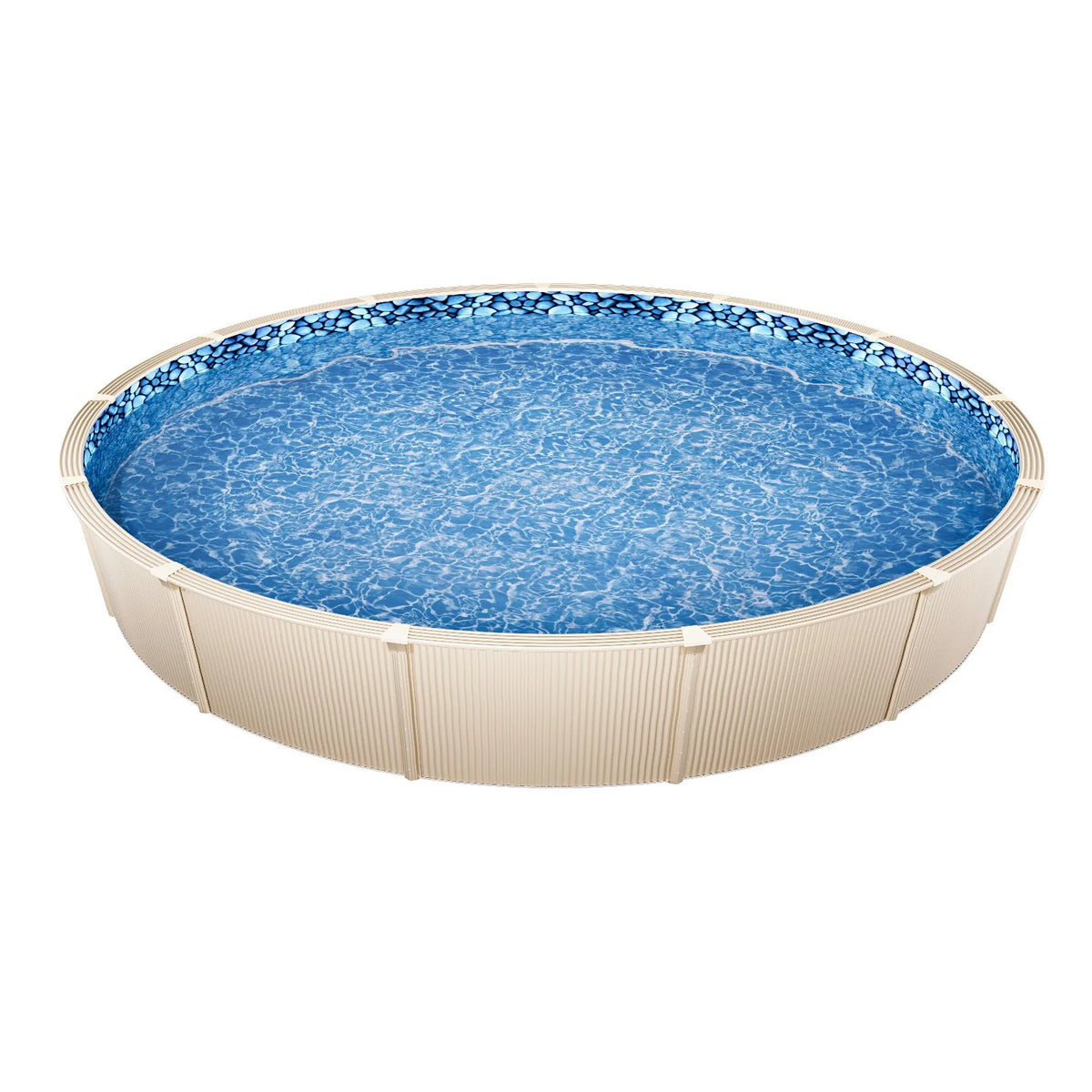 VEVOR 24-ft Round Above Ground Pool Liner, Overlap Pool Liners, Standard Gauge Vinyl, 48-to-54inch Wall Height, Designed for Steel Sided Above-Ground Swimming Pools - View 8