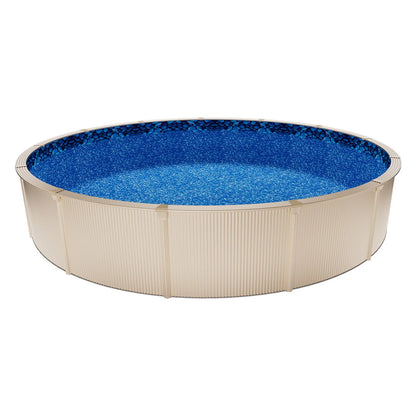 VEVOR 24ft Pool Liner, Round Overlap Swimming Pool Liner for 52 in Wall Height, Premium Vinyl, Easy Install with Leak-Proof Patches, Designed for Steel Sided Above-Ground,Outdoor, Boulder Swirl - View 8