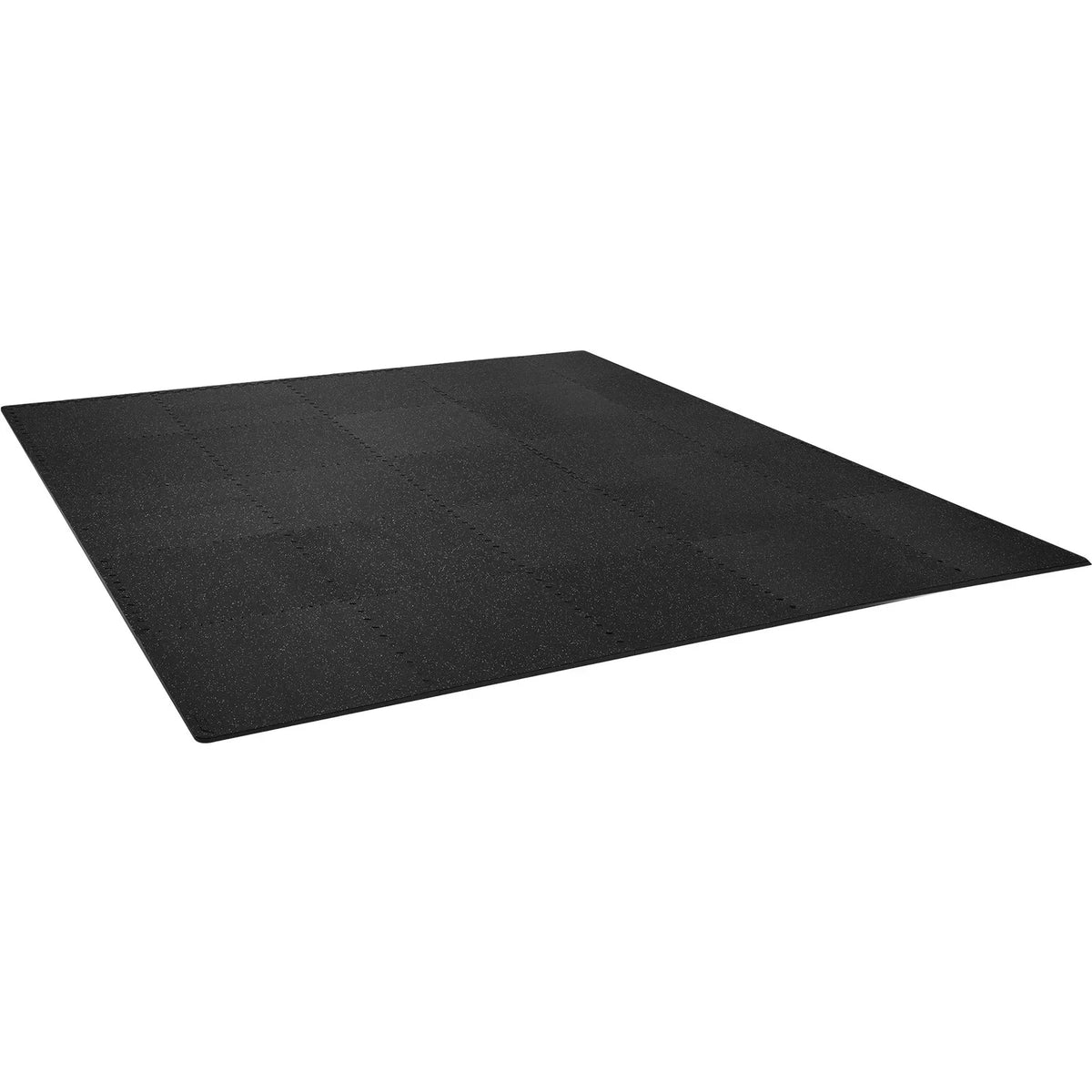 VEVOR 25 PCS 1/2 inch Thick Gym Floor Mats, 24" x 24" EVA Foam & Rubber Top Interlocking Workout Floor Mats with 100 sq.ft Coverage, Waterproof Exercise Puzzle Flooring for Gym, Home, Garage, Basement, Black & Grey - View 10