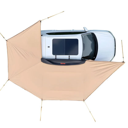 VEVOR 270 Degree Awning, 133 sq.ft Driver Side Vehicle Awning, Waterproof UV50+ Car Side Awnings with Carry Bag, All-Weather Free-Standing Overland Awnings Car Shelter for SUV Van Truck Camping - View 9