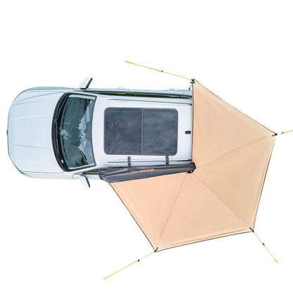 VEVOR 270 Degree Awning, 52 sq.ft Driver Side Vehicle Awning, Waterproof UV50+ Car Side Awnings with Carry Bag, All-Weather Free-Standing Overland Awnings Car Shelter for SUV Van Truck Camping - View 9