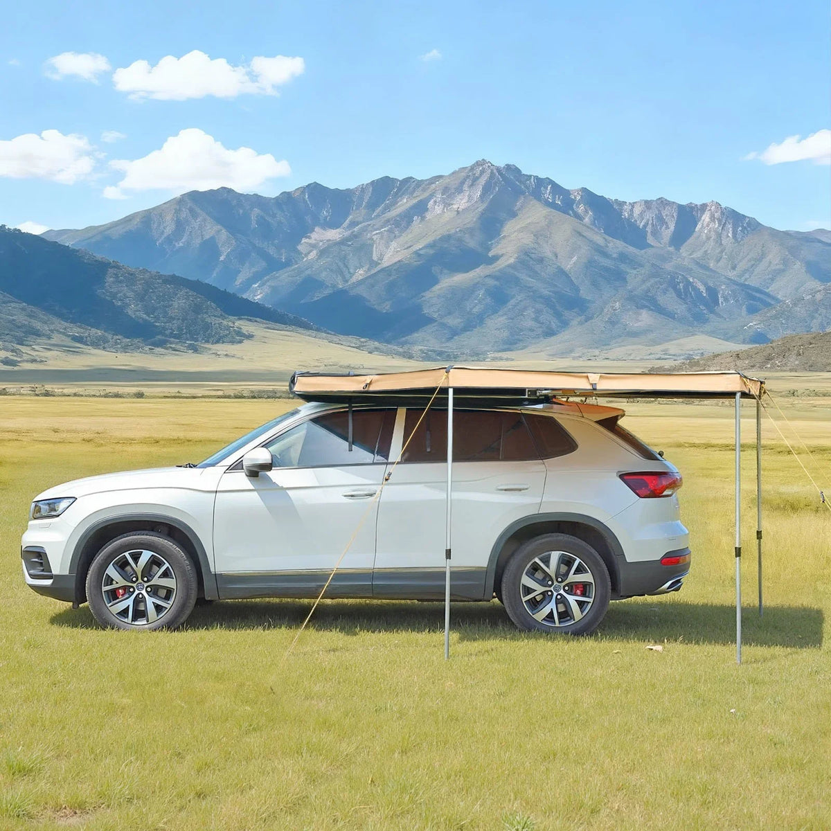 VEVOR 270 Degree Awning, 52 sq.ft Driver Side Vehicle Awning, Waterproof UV50+ Car Side Awnings with Carry Bag, All-Weather Free-Standing Overland Awnings Car Shelter for SUV Van Truck Camping - View 7