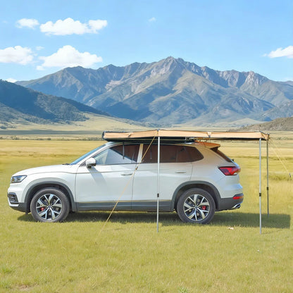 VEVOR 270 Degree Awning, 52 sq.ft Driver Side Vehicle Awning, Waterproof UV50+ Car Side Awnings with Carry Bag, All-Weather Free-Standing Overland Awnings Car Shelter for SUV Van Truck Camping - View 7