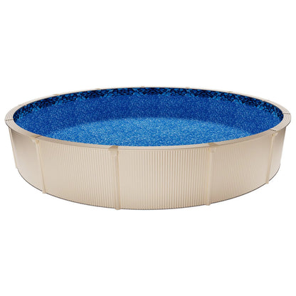 VEVOR 27ft Pool Liner, Round UniBead Swimming Pool Liner for 52 in Wall Height, Premium Vinyl, Easy Install with Leak-Proof Patches, Designed for Steel Sided Above-Ground,Outdoor, Boulder Swirl - View 8