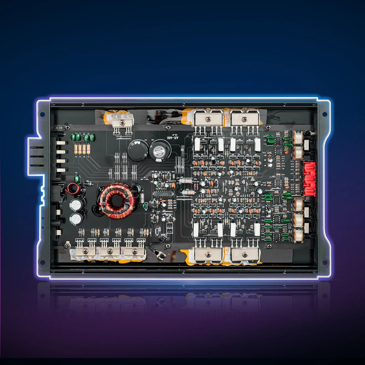 VEVOR 4 Channel Car Audio Amplifier 2 Ohm Stable Bridgeable Class A/B Full Range Amp Max Power 4 x 250W @ 4 Ohm / 4 x 500W @ 2 Ohm for Car SUV Truck Off-Road - View 8