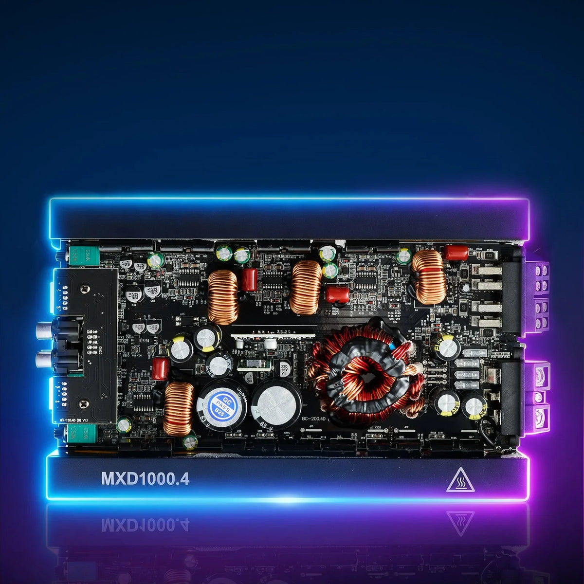 VEVOR 4 Channel Car Audio Amplifier 2 Ohm Stable Bridgeable Class D Full Range Amp Max Power 4 x 500W @ 4 Ohm / 4 x 1000W @ 2 Ohm for Car SUV Truck Off-Road - View 7