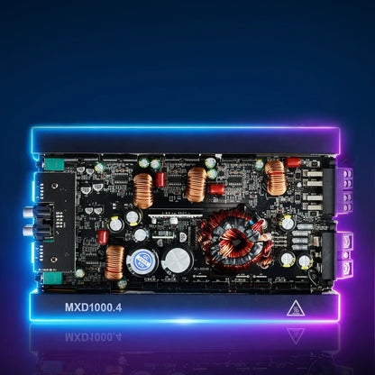 VEVOR 4 Channel Car Audio Amplifier 2 Ohm Stable Bridgeable Class D Full Range Amp Max Power 4 x 500W @ 4 Ohm / 4 x 1000W @ 2 Ohm for Car SUV Truck Off-Road - View 7