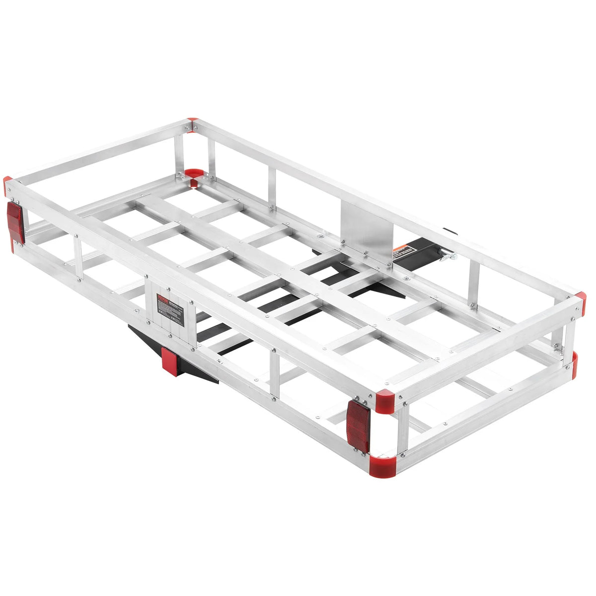VEVOR 49.4 x 22.4 x 7.1 in Hitch Cargo Carrier, 500lbs Loading Capacity Trailer Hitch Mounted Cargo Basket, Rust-proof Aluminum Luggage Carrier Rack Fits 2" Hitch Receiver for SUV Truck Pickup Camping - View 8