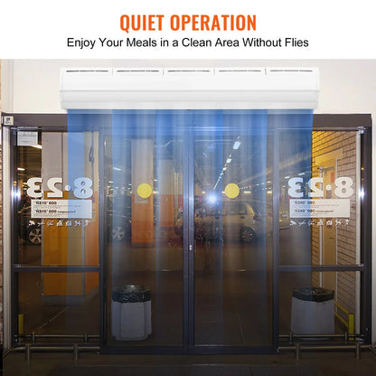 VEVOR 60" Commercial Indoor Air Curtain Super Power 2 Speeds 1500CFM, Wall Mounted Air Curtains for Doors, Indoor Over Door Fan with Heavy Duty Limit Switch, Easy-Install 110V Unheated - View 2
