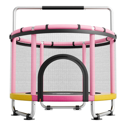 VEVOR 60" Trampoline for Kids, 5 FT Toddler Mini Trampoline, 132 lbs Indoor Outdoor Play Toys with Enclosure Net and Adjustable Gymnastics Bar, Christmas Toys Birthday Gifts for Girls Boys - View 10