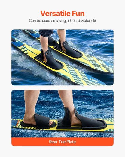 VEVOR 67-inch Water Skis Combo Adults Water Skis with X-9 Adjustable Bindings - View 2