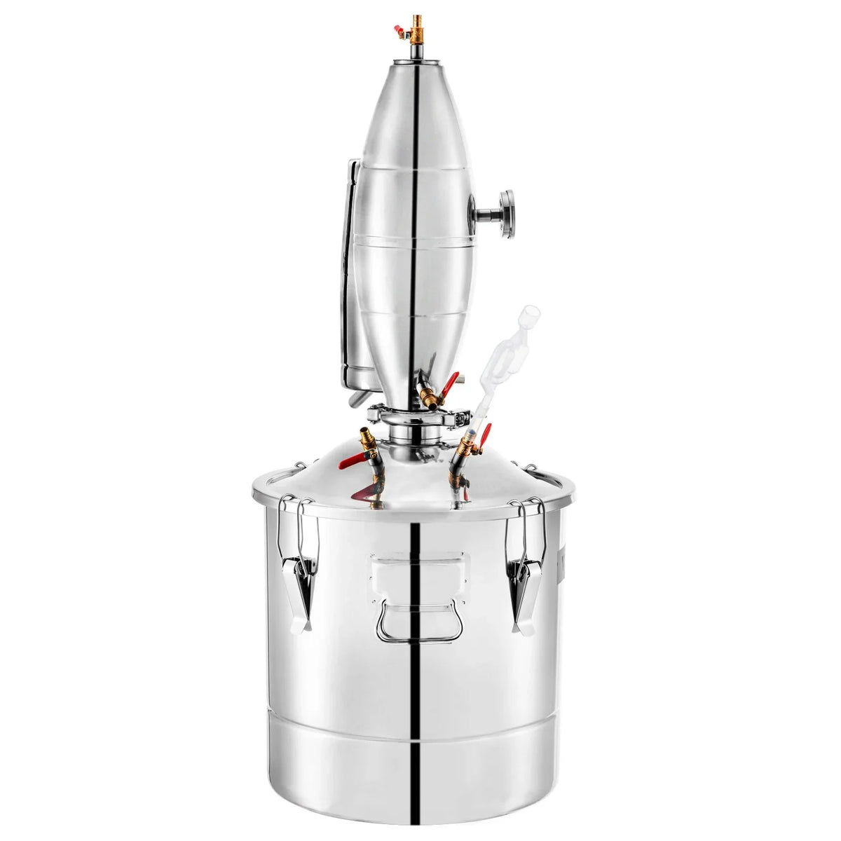 VEVOR 70L 18.5Gal Water Alcohol Distiller 304 Stainless Steel Alcohol Still Wine Making Boiler Home Kit with Thermometer for Whiskey Brandy Essential, Sliver - View 10