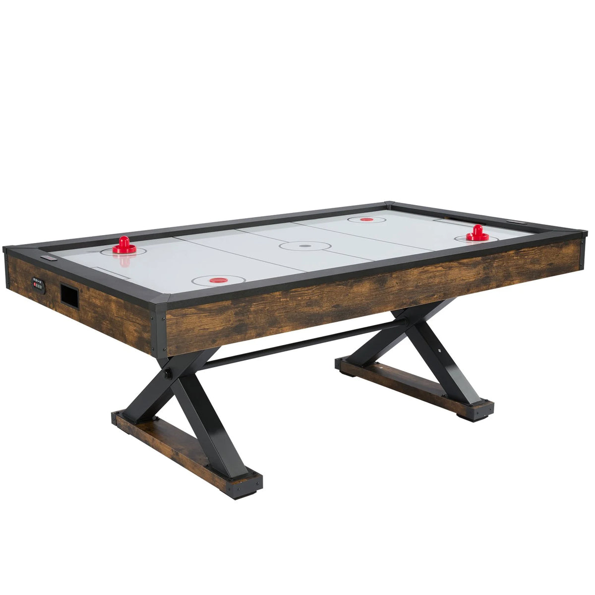 VEVOR 84" Air Hockey Table, Indoor Arcade Table Gaming Set with 2 Pushers, 2 Pucks, Electronic Scorer, X-shaped Legs & High-powered Blower, Air Powered Hockey Game Table for Family Game Room Office - View 10
