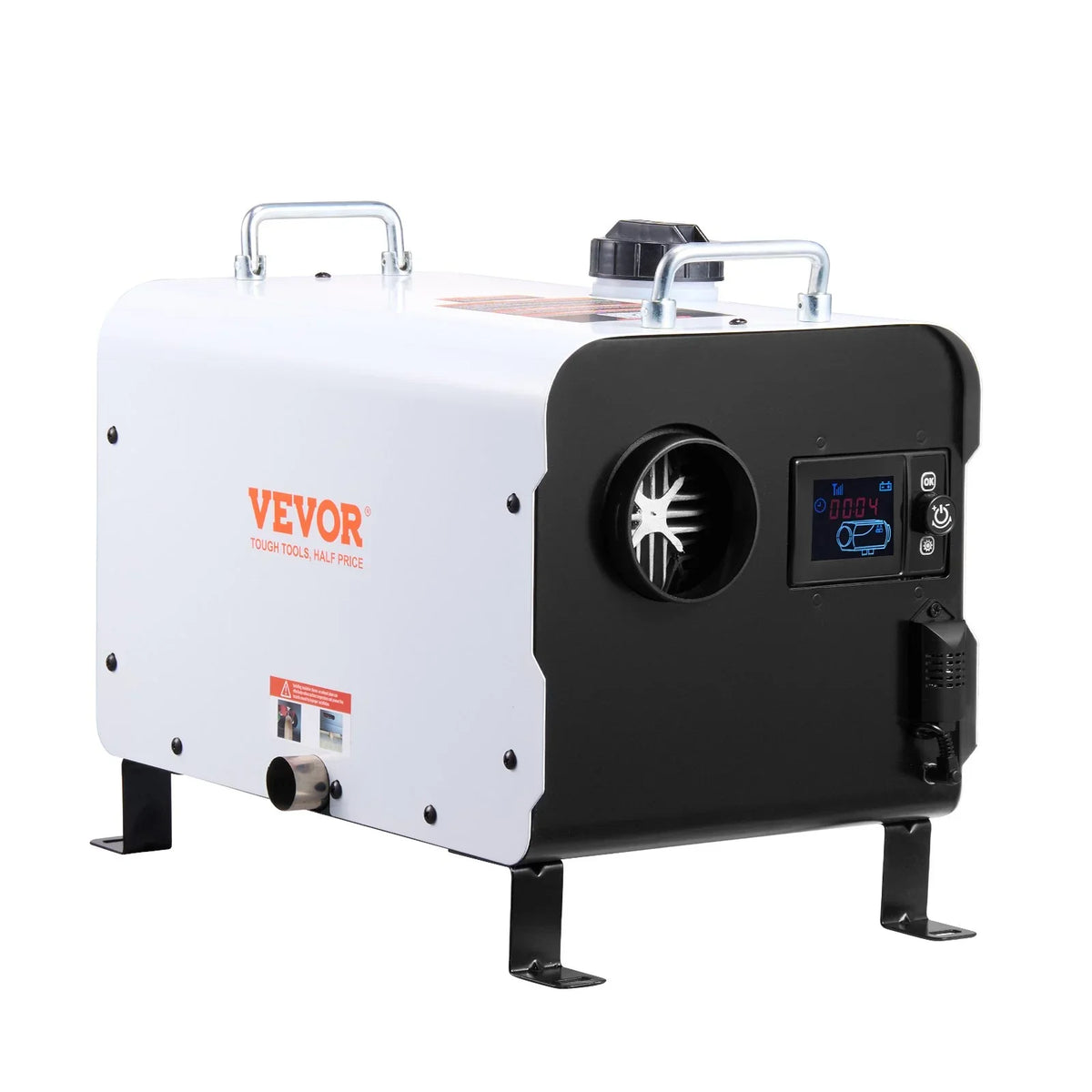 VEVOR 8KW Diesel Heater, 12V/24V All in One Diesel Air Heater, with Bluetooth APP Control, Remote Control and Display Screen, CO Alarm, Fast Heating Portable Diesel Heater for Vehicles and Outdoors