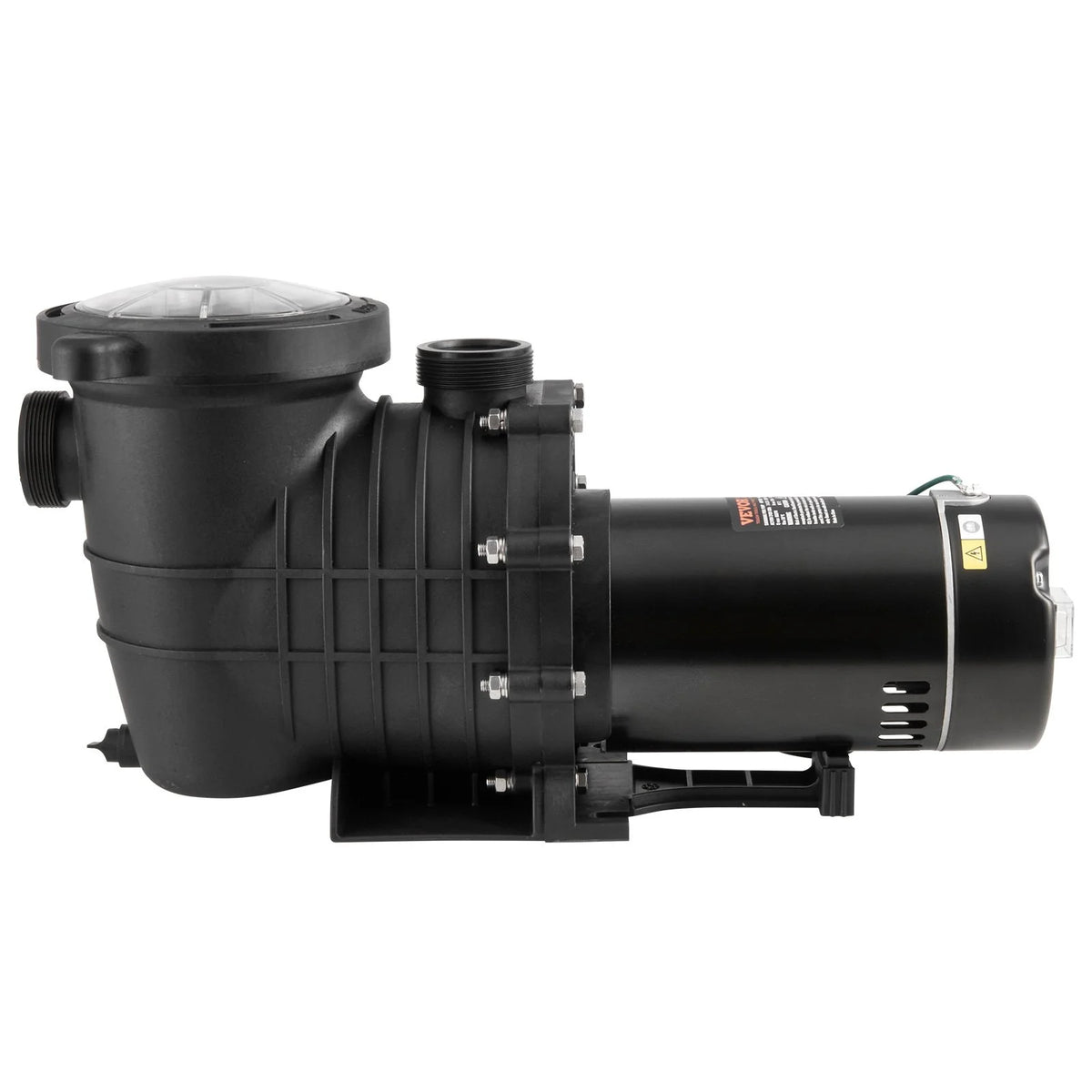 VEVOR Above Ground Pool Pump, 1.5 HP, 100 GPM Single Speed Swimming Pool Pump, 110V/240V 3450 RPM 50.9 ft Max Head Pool Pump with Filter Basket, for Above Ground Pools Hot Tubs Spas - View 9