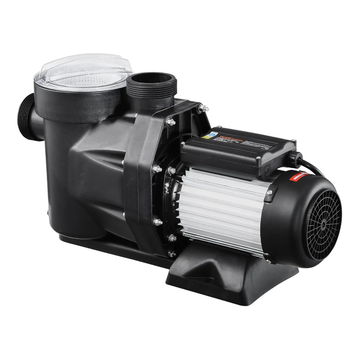 VEVOR Above Ground Pool Pump, 2.5 HP, 148 GPM Max Flow Single Speed Swimming Pool Pump, 220V 3450 RPM 62 ft Max Head Lift with PP Shell Strainer Basket, 122°F Max Water Temperature, for Hot Tubs Spas - View 8