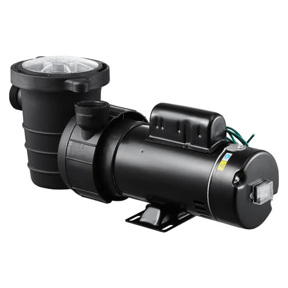 VEVOR Above Ground Pool Pump, 2HP/0.44HP, Dual Speed Swimming Pool Pump, High 118 GPM 56 ft Lift, Low 57 GPM 14 ft Lift, 110V 3450 RPM with Strainer Basket, 122°F Max Water Temp, for Hot Tubs Spas - View 8