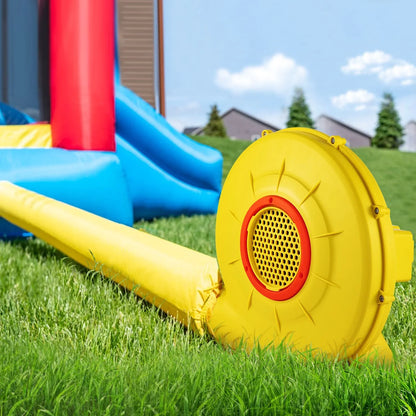 VEVOR Air Blower, 450W 0.6HP Inflatable Blower, Portable and Powerful Bounce House Blower, 1750Pa Commercial Air Blower Pump Fan, Used for Inflatable Bouncy Castle and Jump Slides, Yellow - View 7