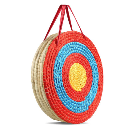VEVOR Archery Target, 5 Layers 20" Arrow Target, Traditional Solid Straw Round Archery Target Shooting Bow, Hand-Made Arrows Target, Coloured Rope Target for Backyard Outdoor Hunting Shooting Practice - View 10