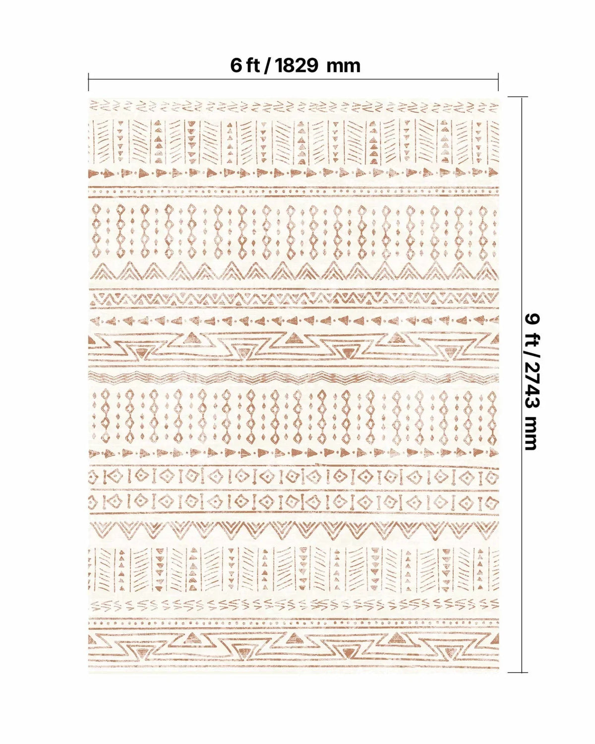 VEVOR Area Rug, 6 x 9 ft Large Washable Rug, Non-Slip and Tear-Resistant Soft Carpet, Pet & Child Friendly Modern Area Rugs, Indoor Mat for Bedroom, Office, Living Room, Kids Room, Entryway, Beige - View 2