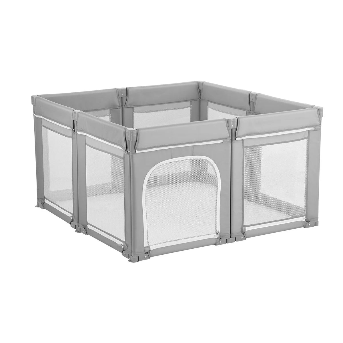 VEVOR Baby Playpen, 47.2″ x 47.2″ Foldable Toddlers Playpen, Indoor/Outdoor Baby Fence Play Yard with Zippered Door & Soft Breathable Mesh, No-Gap Toddlers Activity Center for 6 -24 Months Babies - View 10