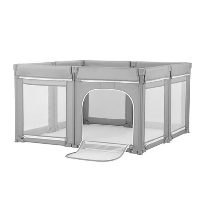 VEVOR Baby Playpen, 47.2″ x 47.2″ Foldable Toddlers Playpen, Indoor/Outdoor Baby Fence Play Yard with Zippered Door & Soft Breathable Mesh, No-Gap Toddlers Activity Center for 6 -24 Months Babies - View 9