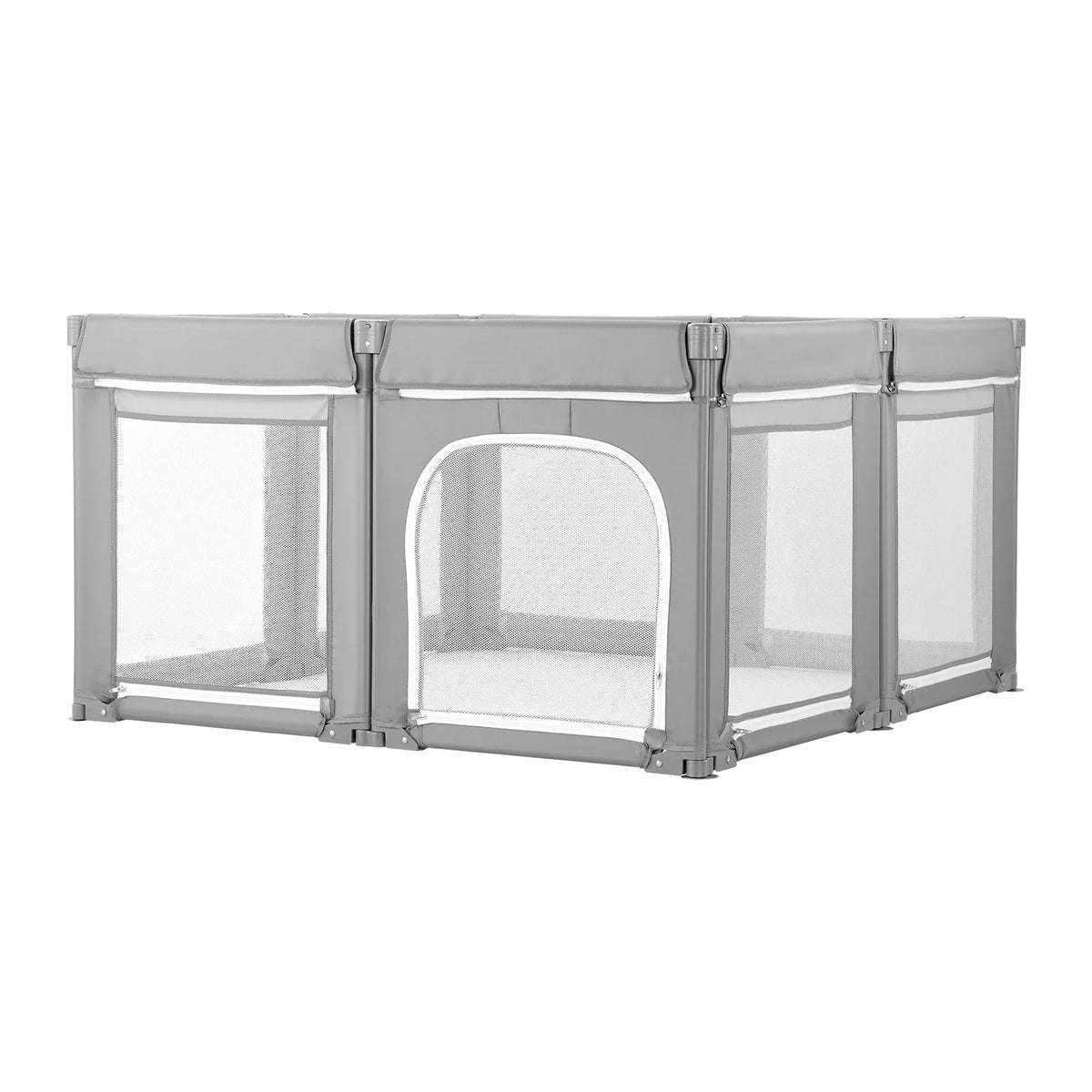 VEVOR Baby Playpen, 47.2″ x 47.2″ Foldable Toddlers Playpen, Indoor/Outdoor Baby Fence Play Yard with Zippered Door & Soft Breathable Mesh, No-Gap Toddlers Activity Center for 6 -24 Months Babies - View 8