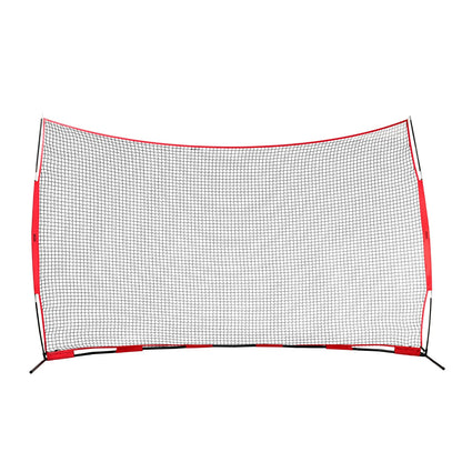 VEVOR Barricade Backstop Net, 16x10 ft Ball Sports Barrier Netting, Portable Practice Equipment with Carry Bag, Protection Screen for Baseball Softball Lacrosse Soccer Training, for Backyard - View 11