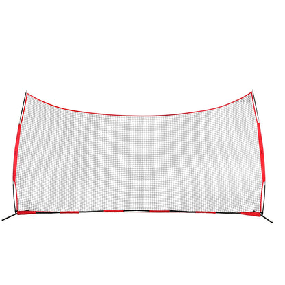 VEVOR Barricade Backstop Net, 20x10 ft Ball Sports Barrier Netting, Portable Practice Equipment with Carry Bag, Protection Screen for Baseball Softball Lacrosse Soccer Hockey Training, for Backyard - View 10