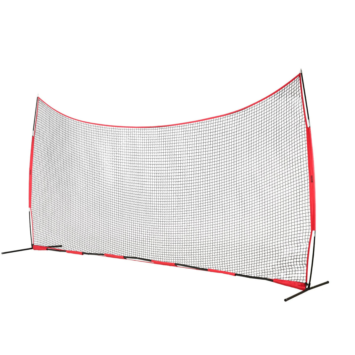 VEVOR Barricade Backstop Net, 20x10 ft Ball Sports Barrier Netting, Portable Practice Equipment with Carry Bag, Protection Screen for Baseball Softball Lacrosse Soccer Hockey Training, for Backyard - View 9